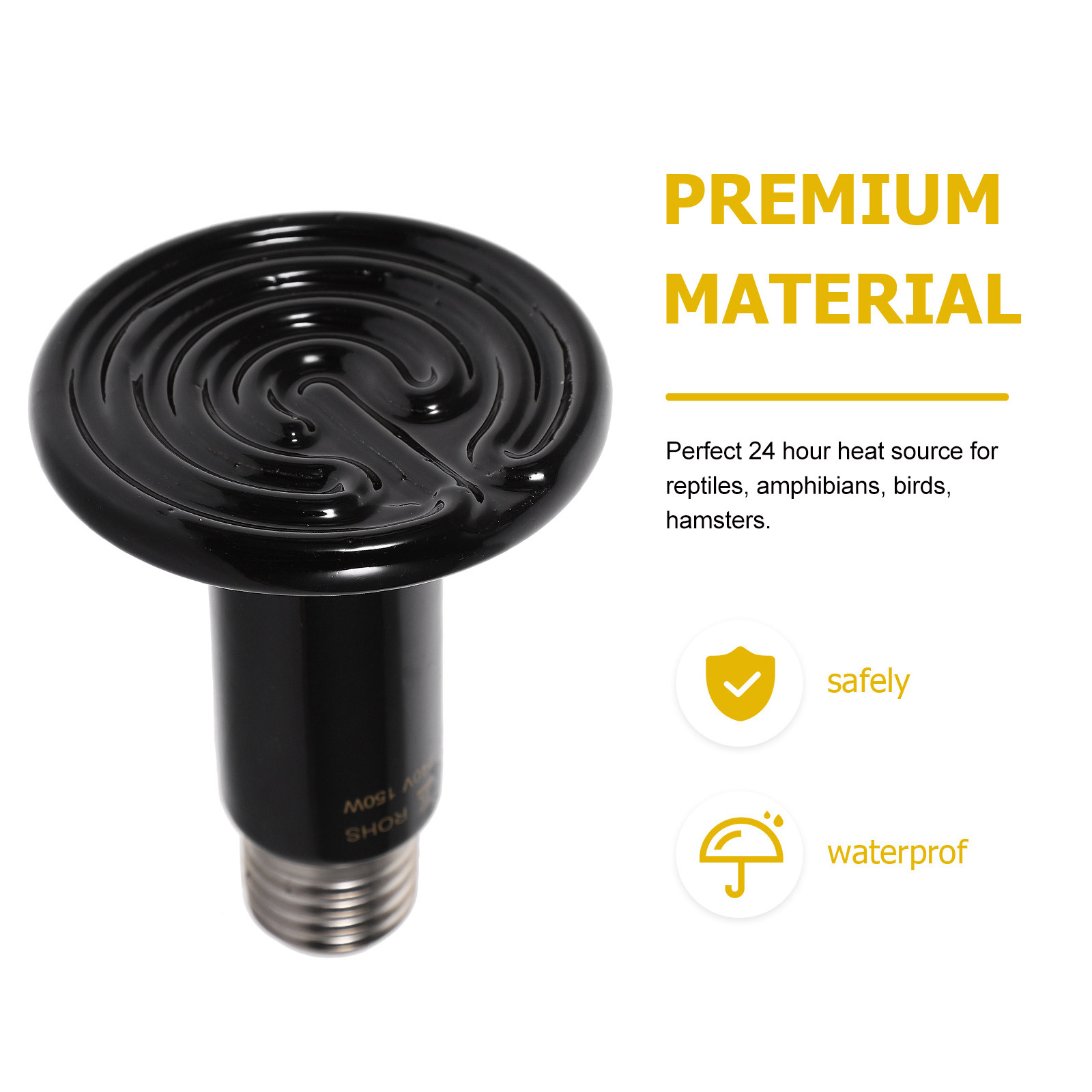 1PC Ceramic Infrared Bulb Rept - Ceramic Heat Emitter 评论和价格