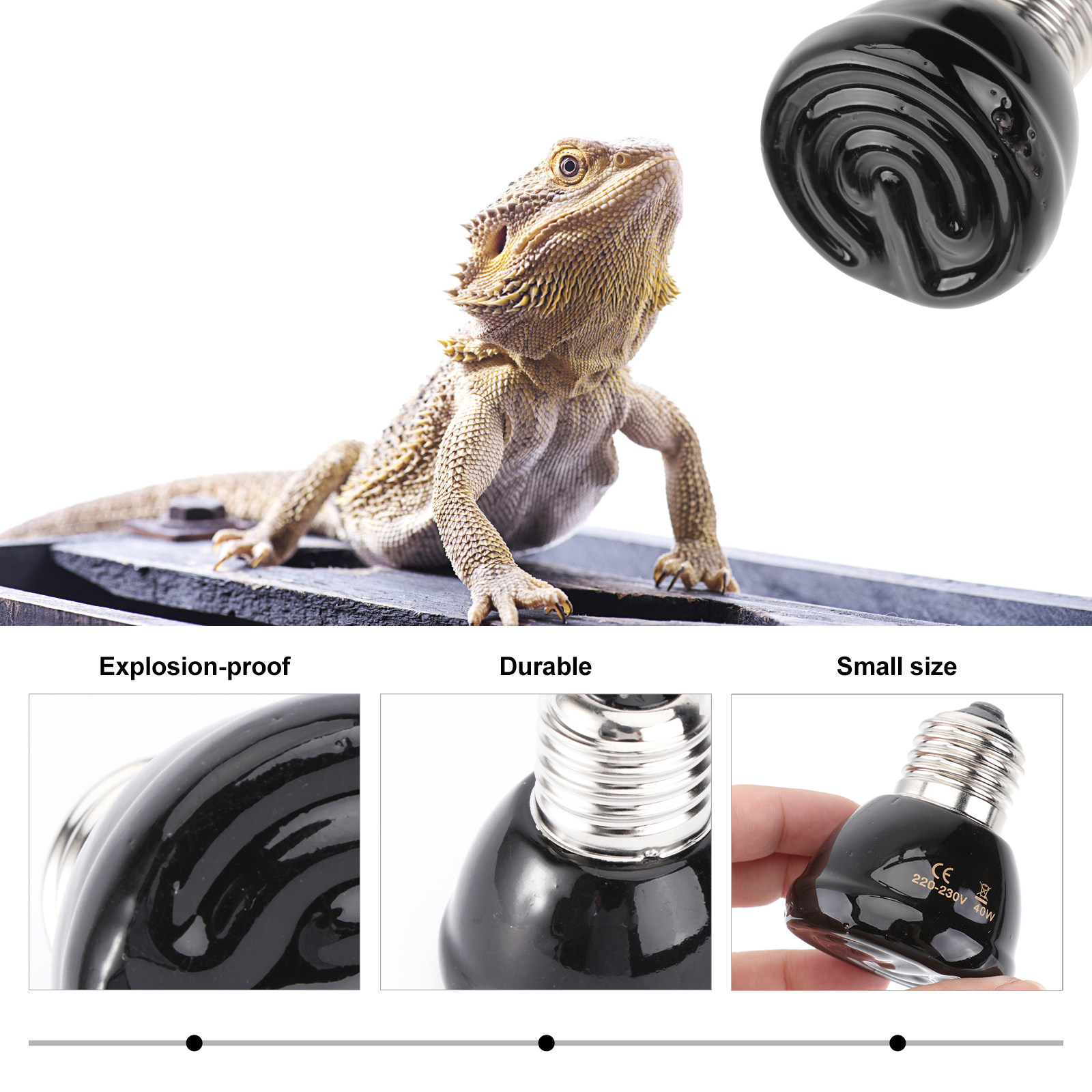 1Pcs 40W E27 Reptile Heating L - Ceramic Heat Emitter 评论和价格