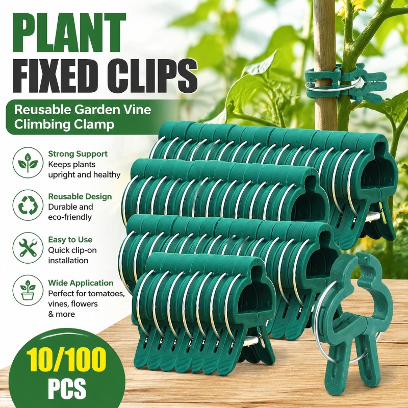 Plant Fixed Clips Reusable Gar - Vine Climbing Plastic 评论和价格