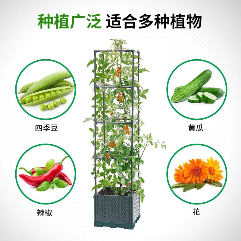 Square top planting box, veget - Vine Climbing Plastic 评论和价格